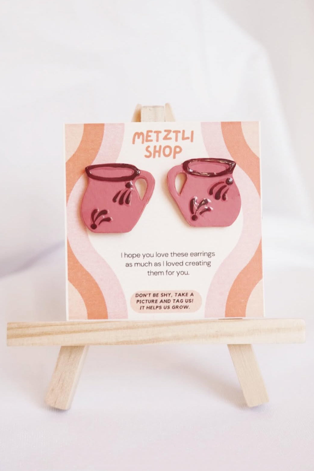 Tazita De Cafe Stud Earrings
